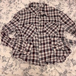 Maroon & White Flannel